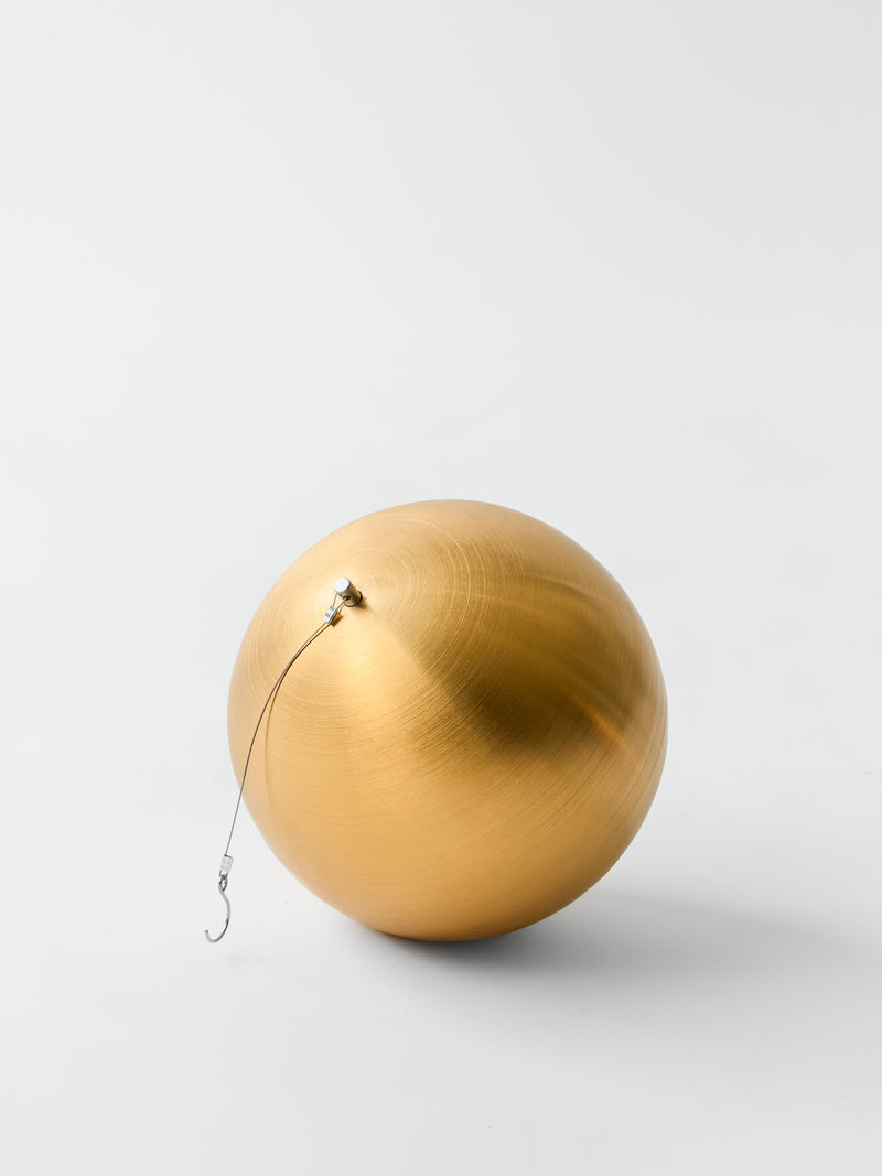 Giant Brushed Gold Christmas Balls