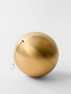 Giant Brushed Gold Christmas Balls