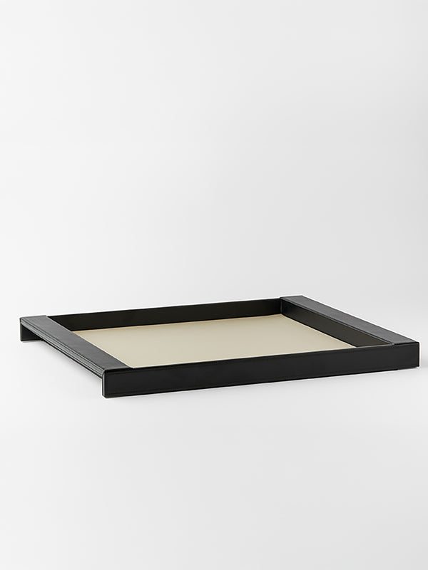 Square leather tray by Lulu Mosquito