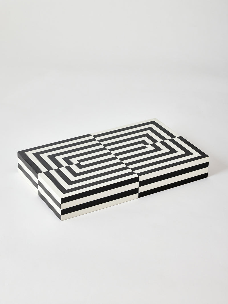 Op Art backgammen set by Jonathan Adler