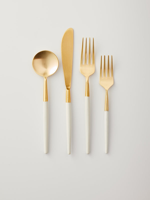 Cutlery gold set of 4