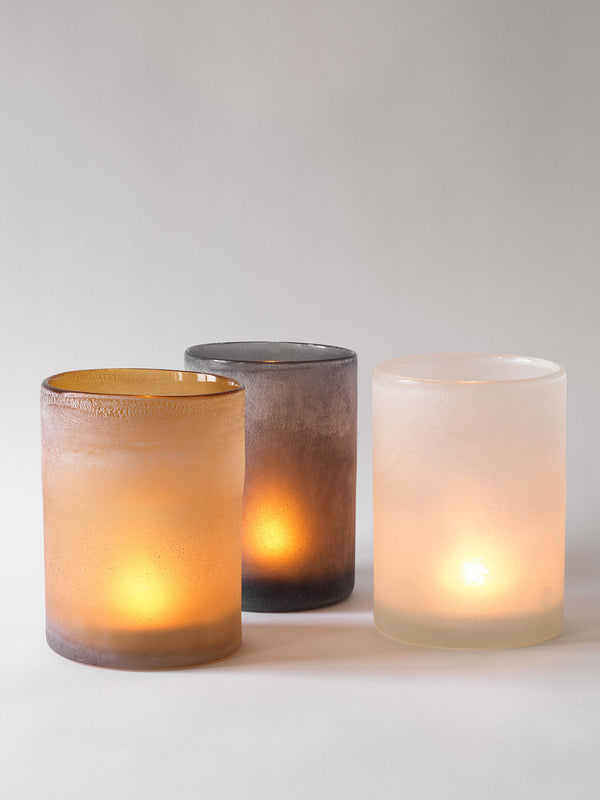 Frosted Candle holder