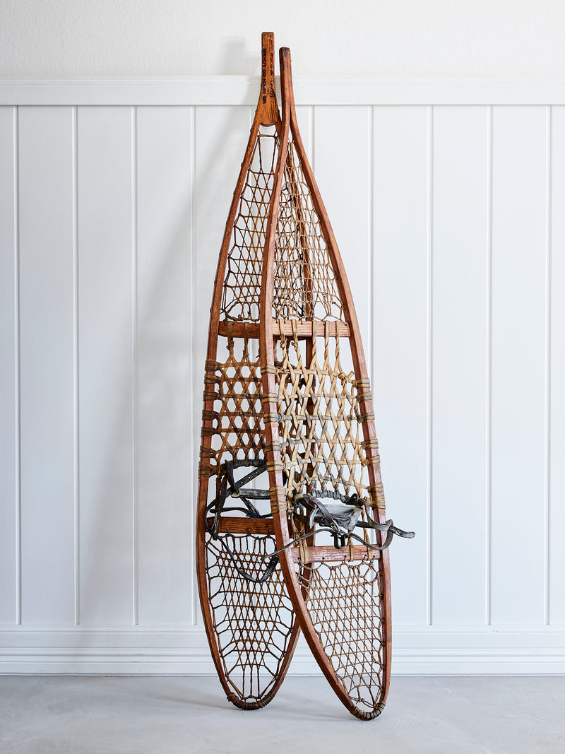 Vintage snowshoes with Leather bindings