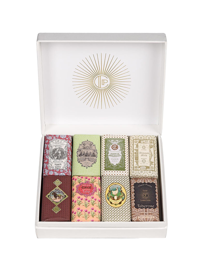 Gift box of mini soaps
