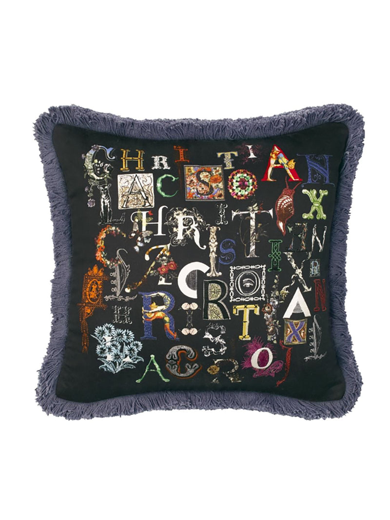 Christian Lacroix - Do you speak Lacroix multicolored cushion