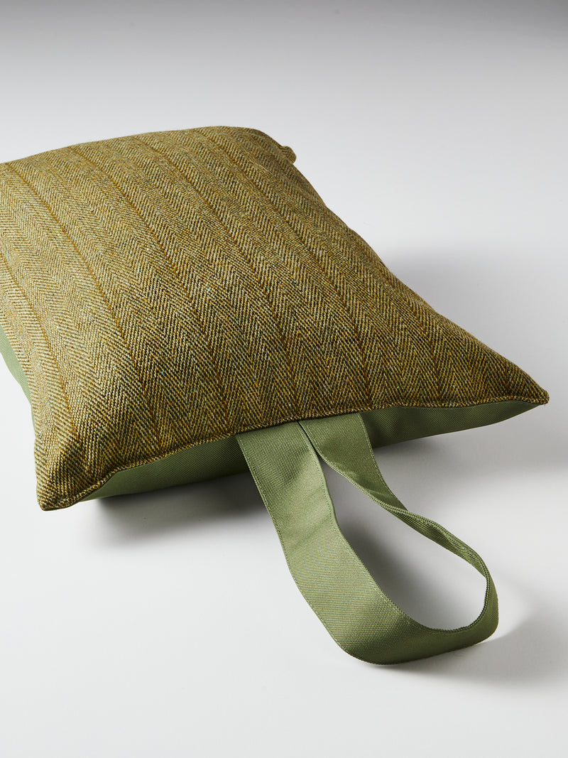 Outdoor tweed pillows