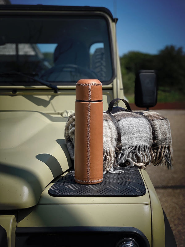 Leather thermos