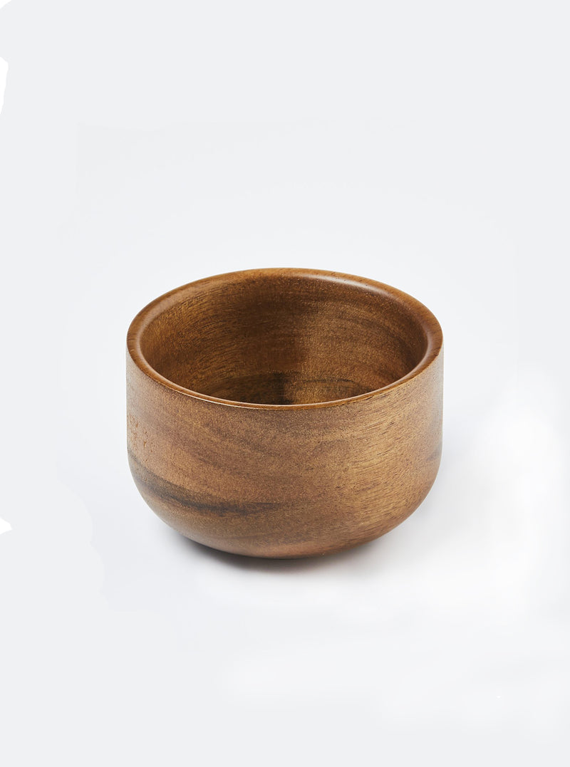 Acacia wood cup - 4 pc.